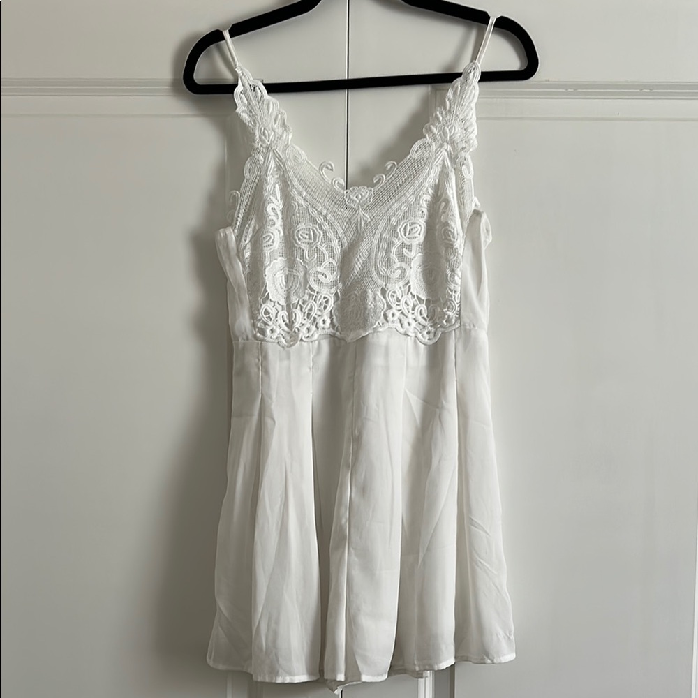 Allyson White Lace romper